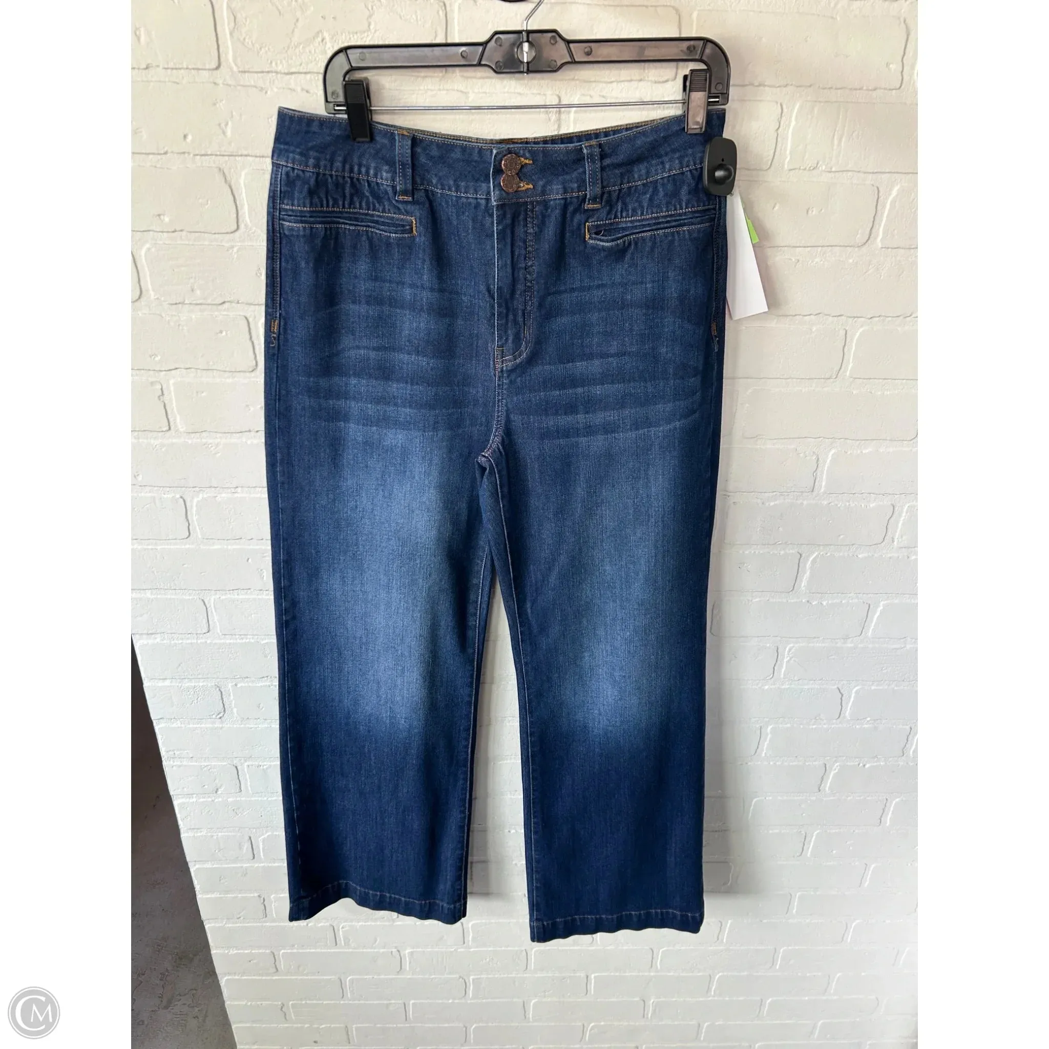 Jeans Wide Leg By Soft Surroundings In Blue Denim, Size: 12