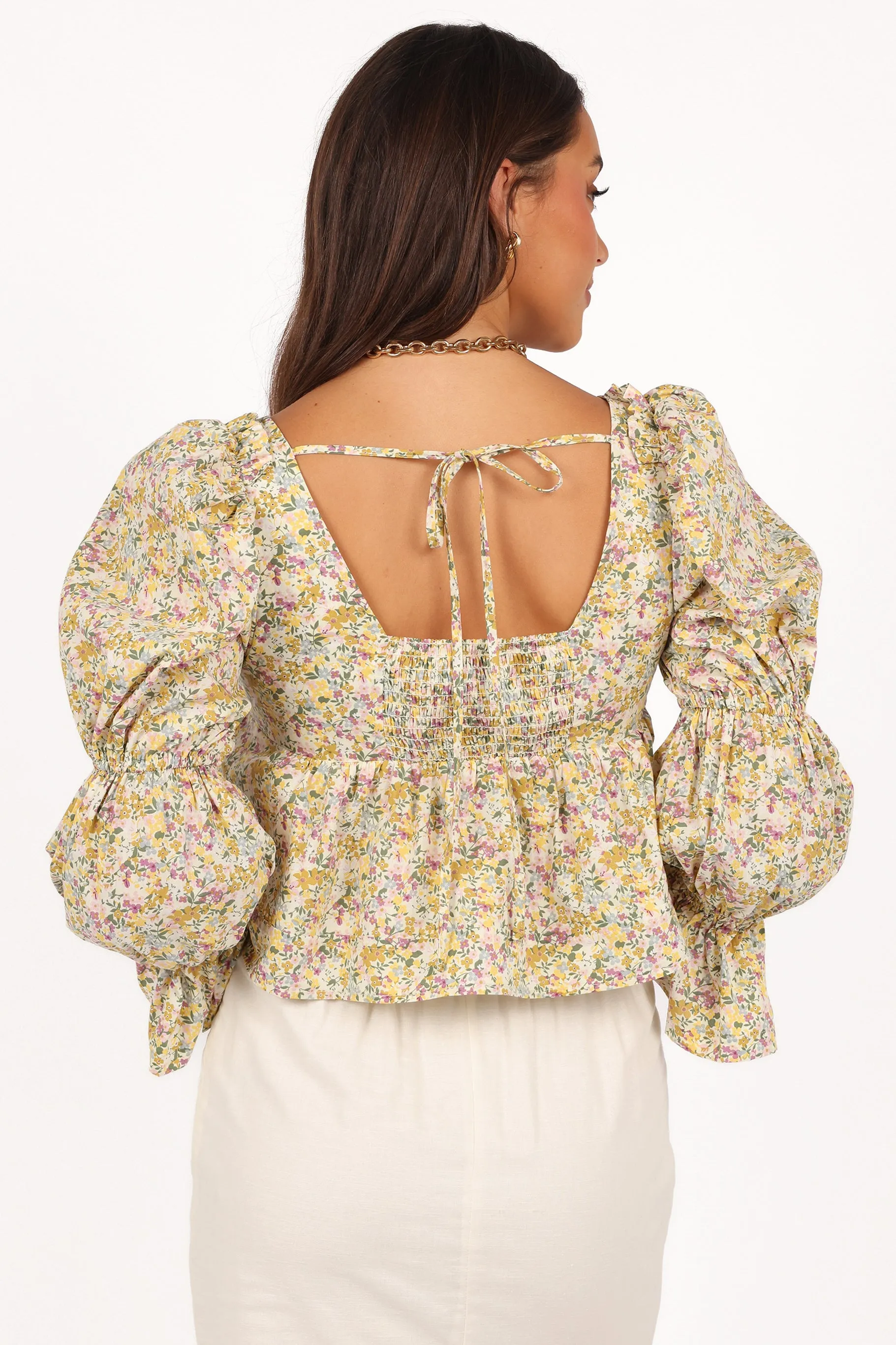 Kenny Top - Yellow Floral