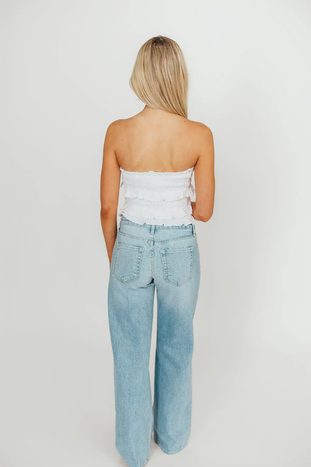 Laurel Wide Leg Jean in Light Denim