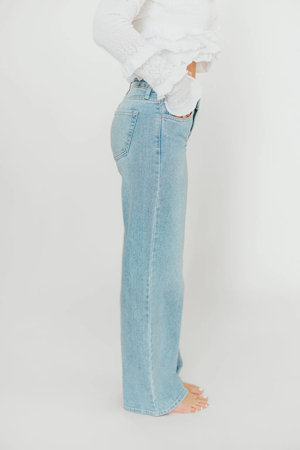 Laurel Wide Leg Jean in Light Denim