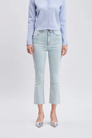 Micro Flare Cropped Jeans