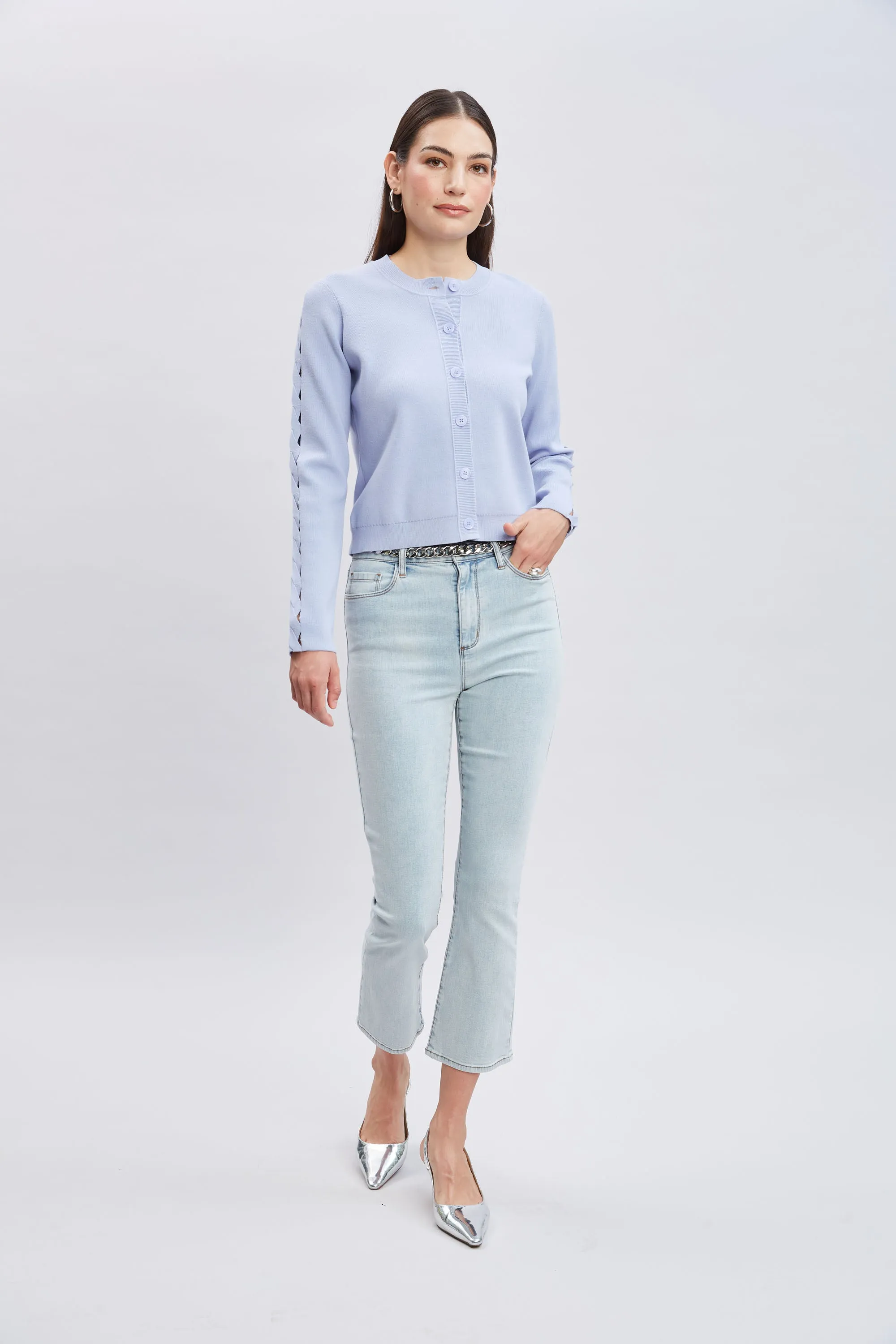 Micro Flare Cropped Jeans