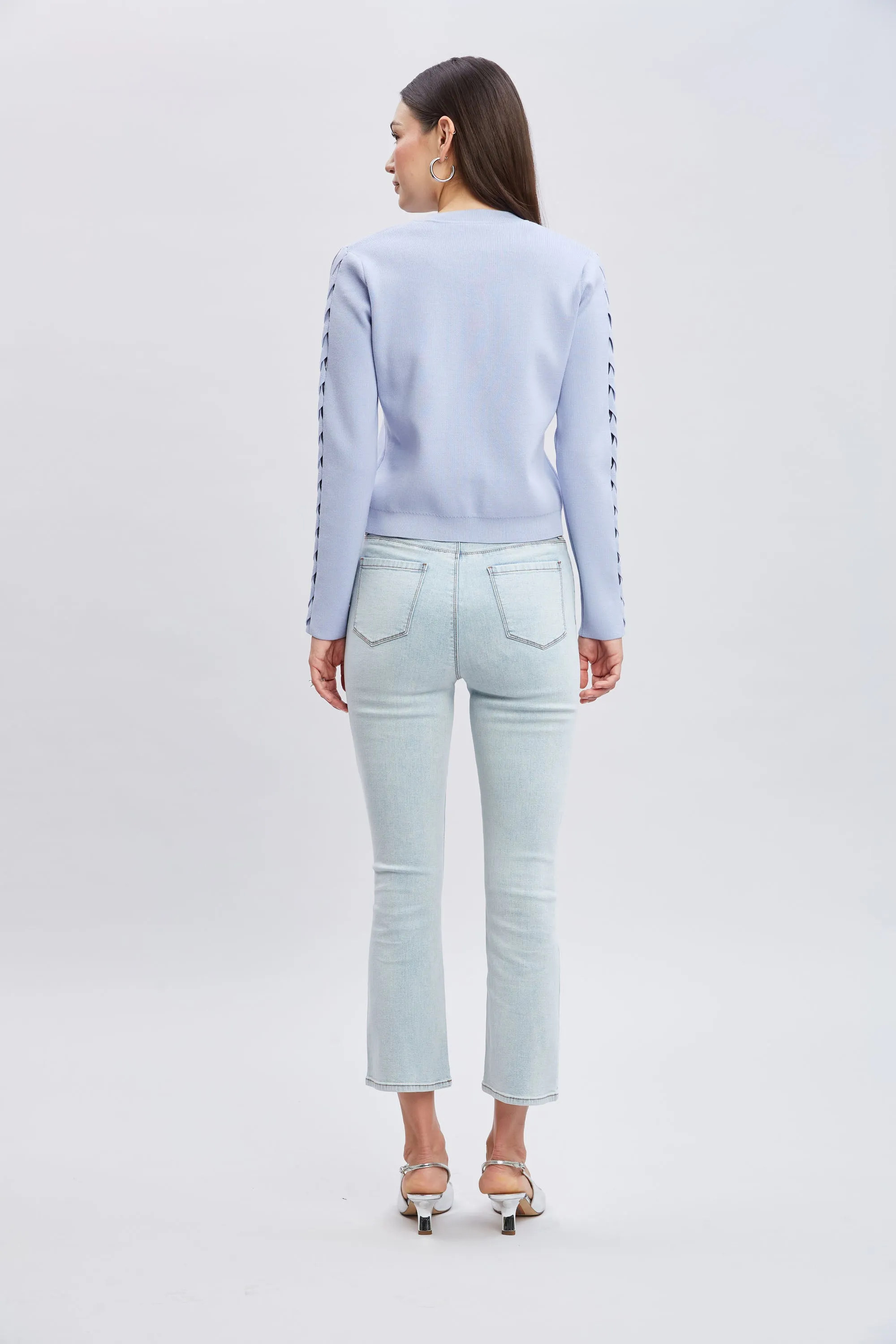 Micro Flare Cropped Jeans