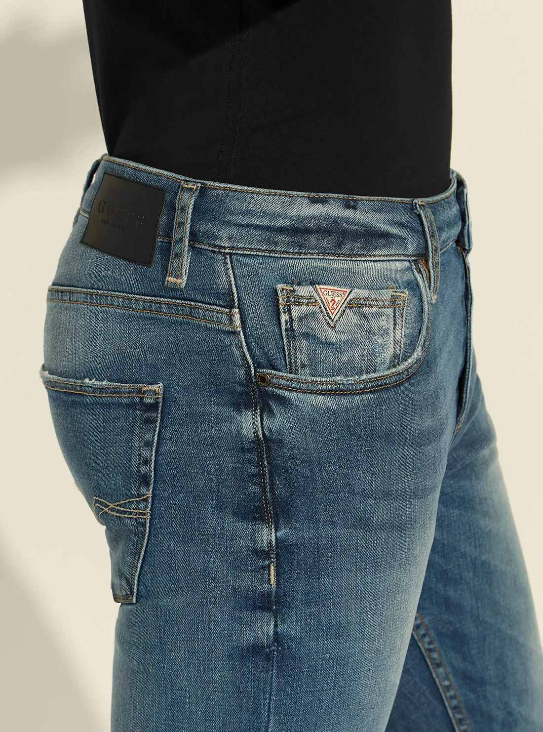 Mid-Rise Athletic Tapered Denim Jeans in Union Wash