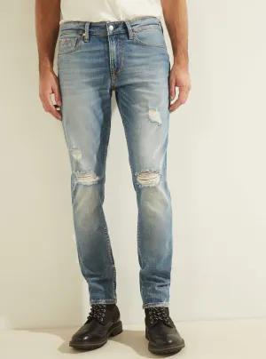 Mid-Rise Slim Tapered Denim Jean in Light Tide Wash