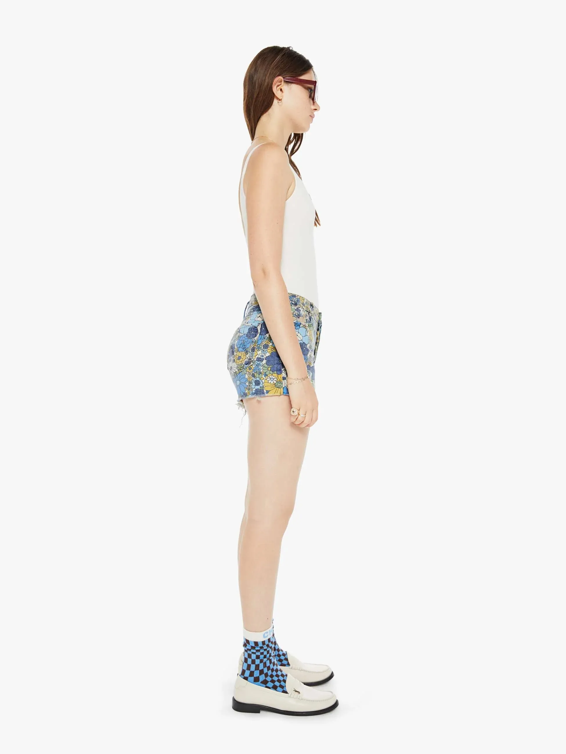 Mo4332 Tomcat Kick Fray Short - Flowers
