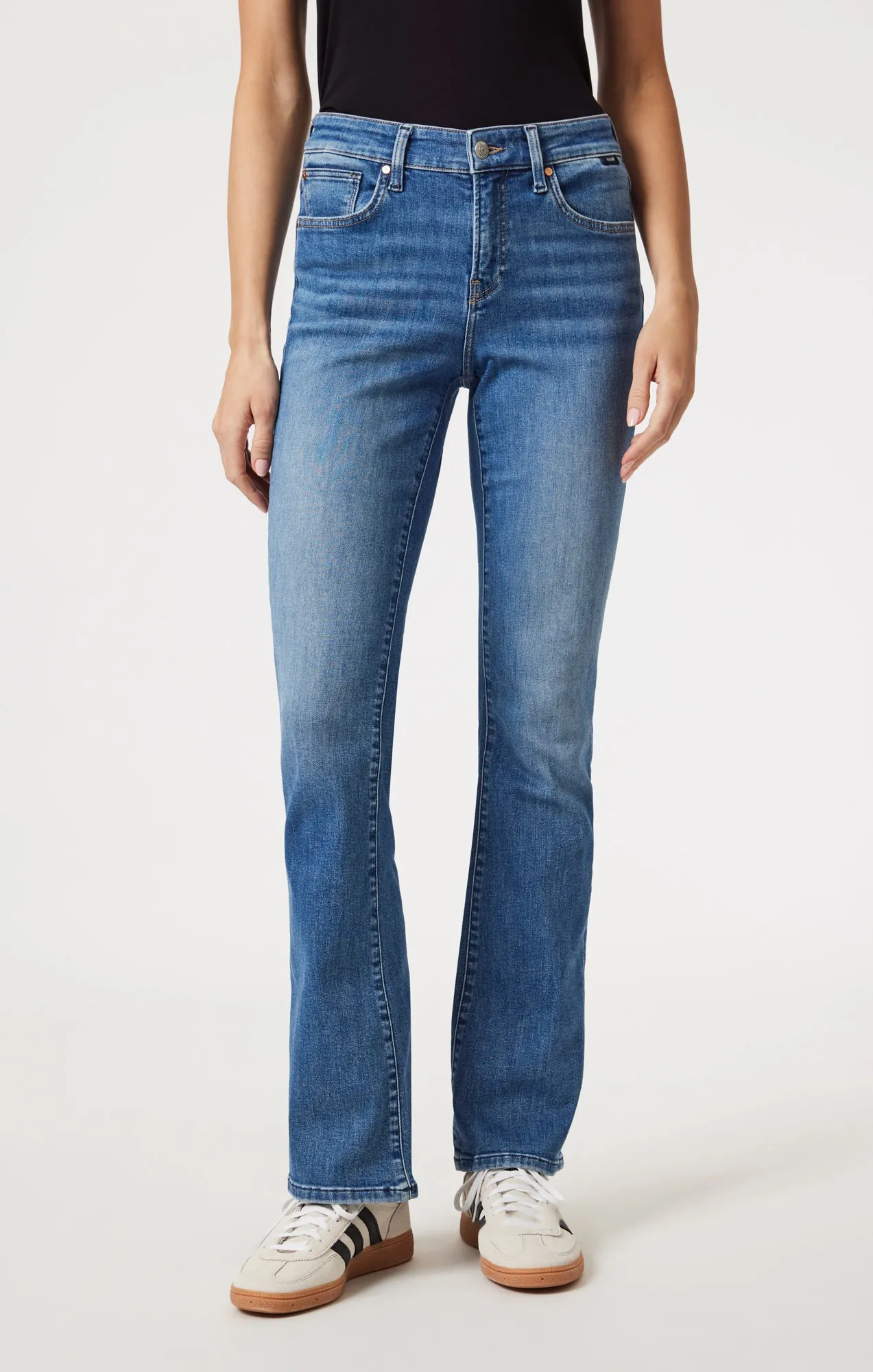 MOLLY BOOTCUT IN MID BRUSHED FLEX BLUE
