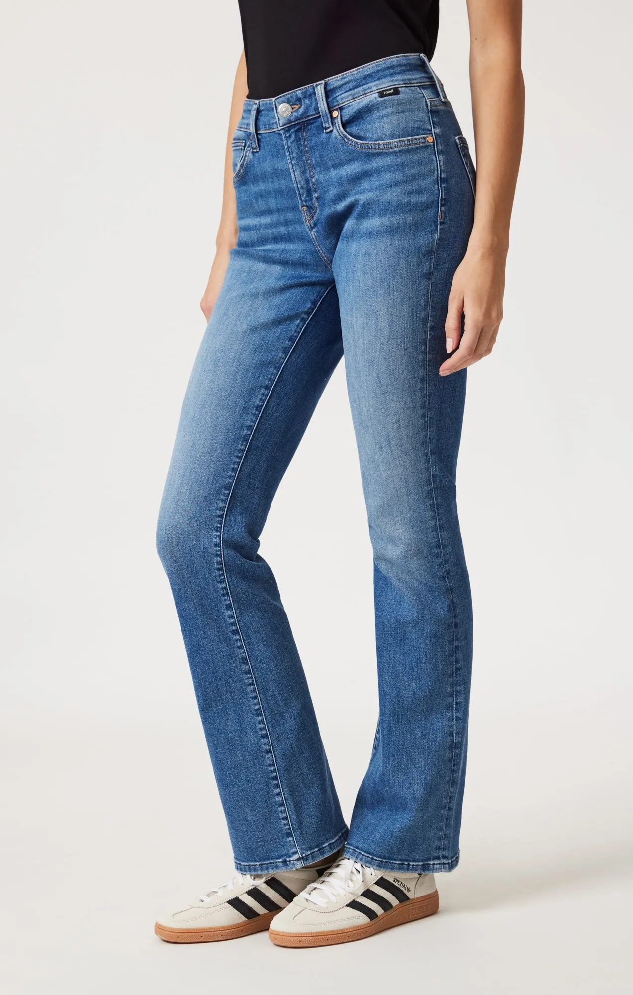 MOLLY BOOTCUT IN MID BRUSHED FLEX BLUE