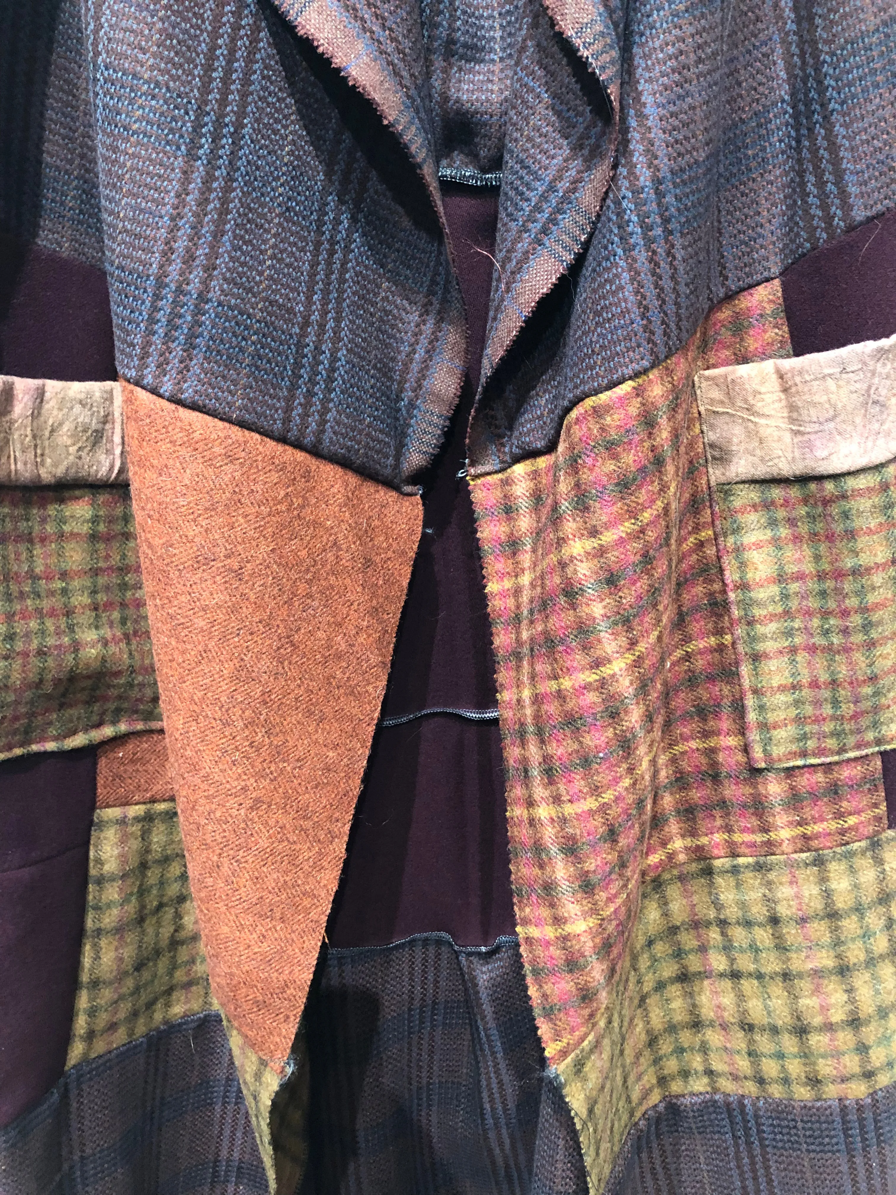 Multi wool textile vest