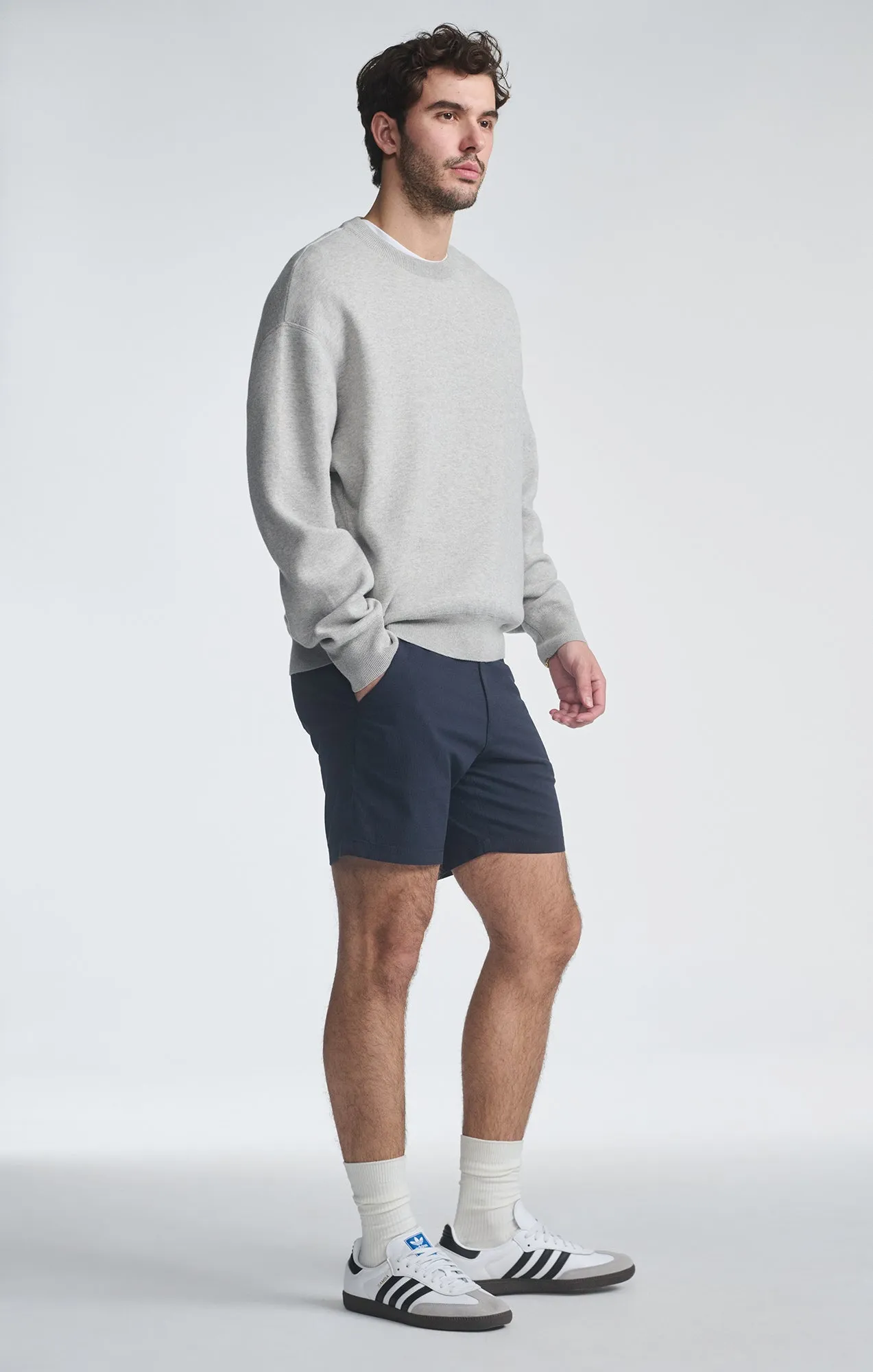 NATE SHORTS IN NAVY SEERSUCKER