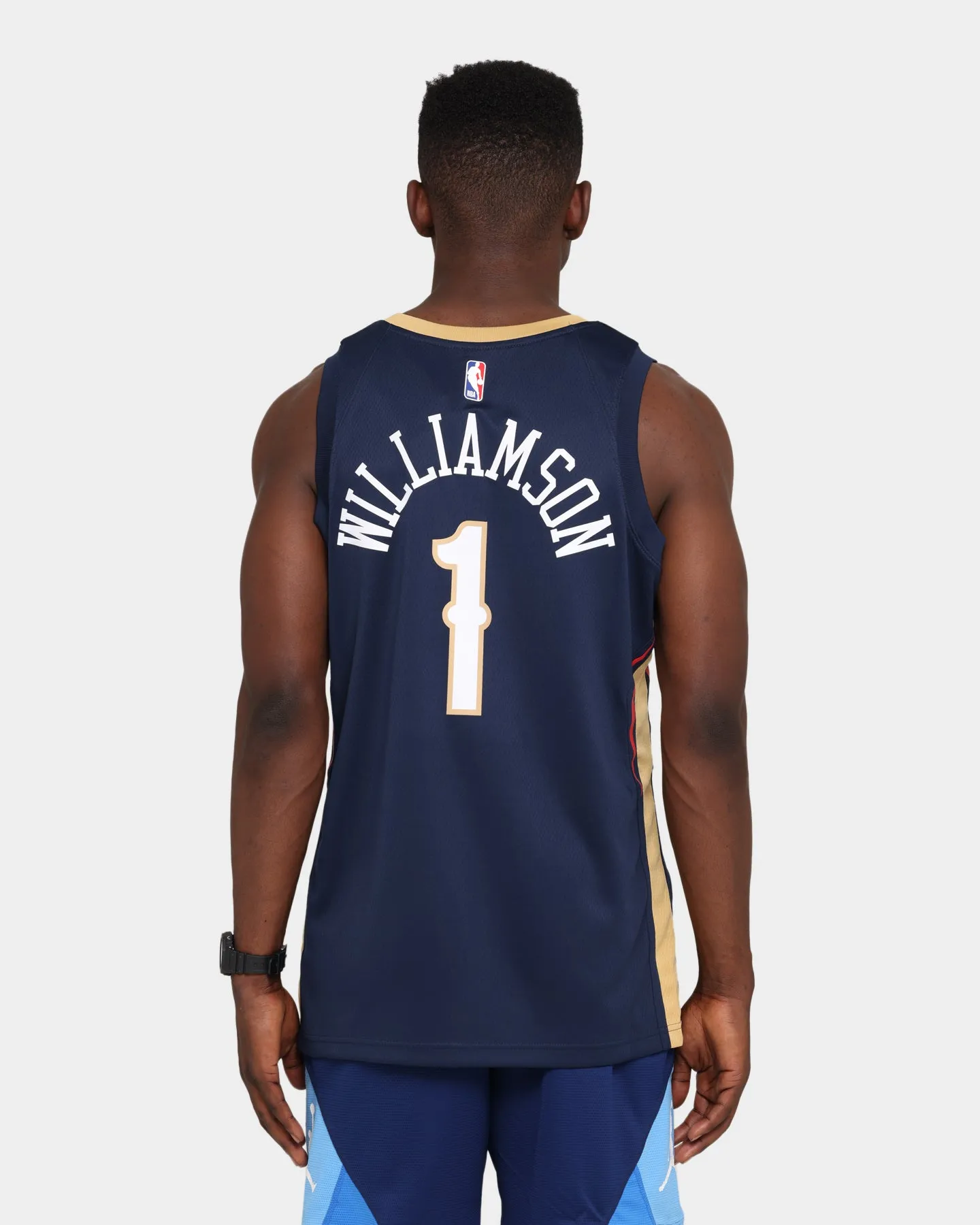 Nike Zion Williamson #1 New Orleans Pelicans '20 Icon Swingman Jersey Navy/Gold