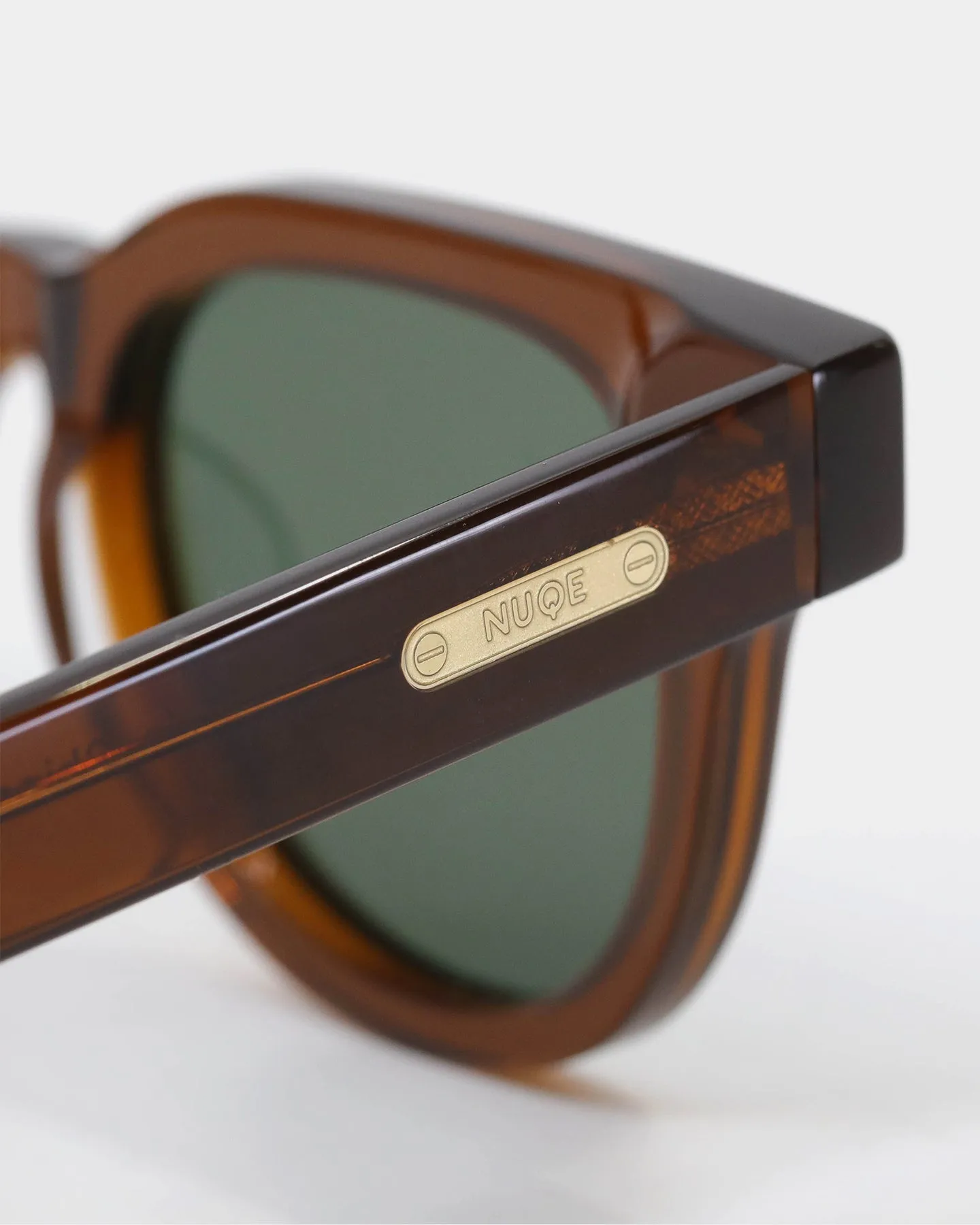 NUQE Men's Rolled Sunglasses Brown