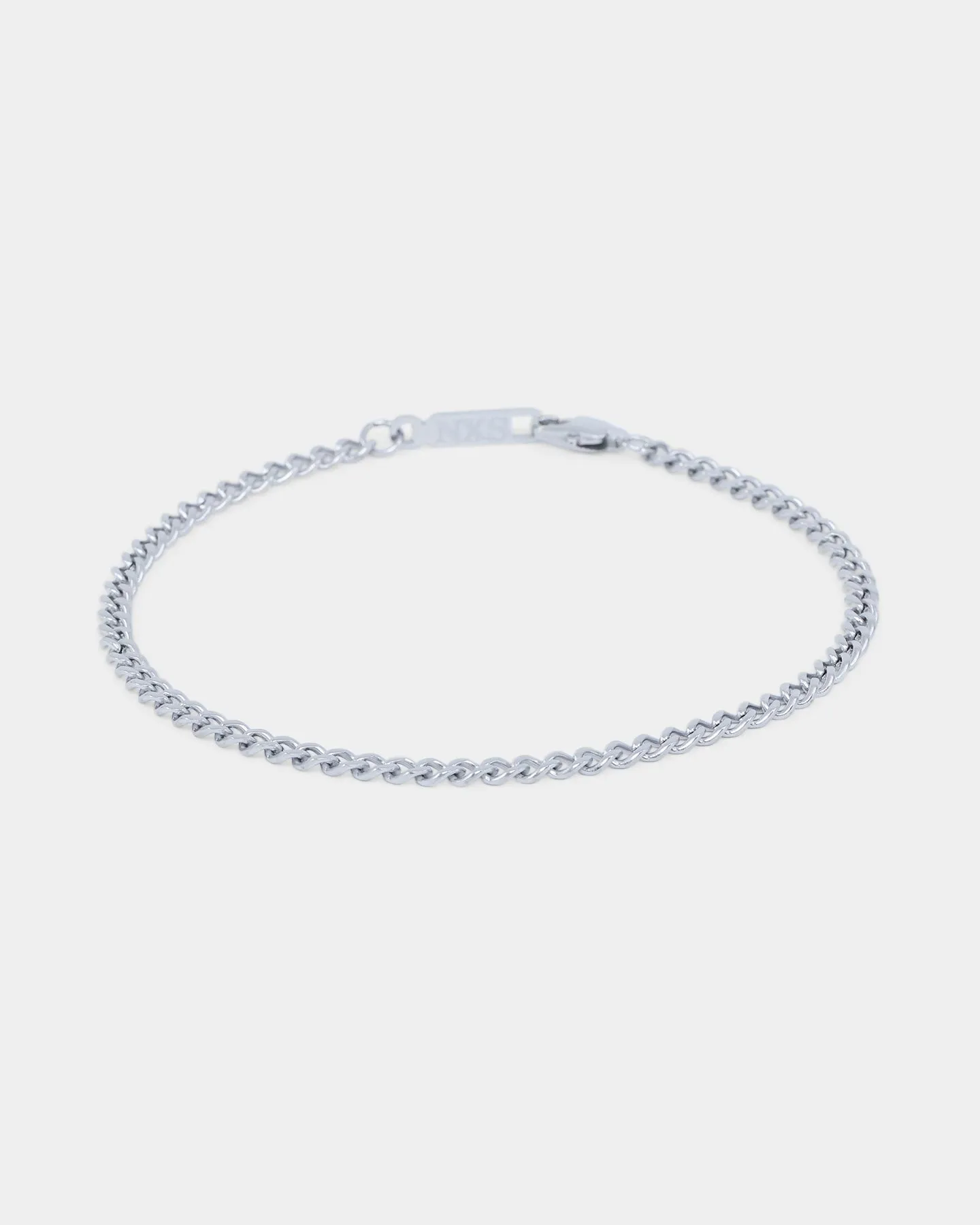 NXS 3mm Cuban Bracelet White Gold