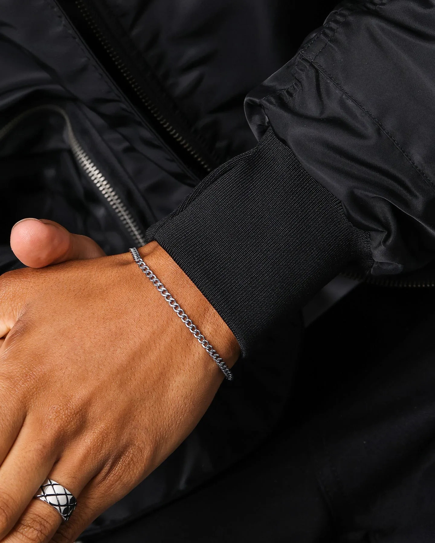 NXS 3mm Cuban Bracelet White Gold