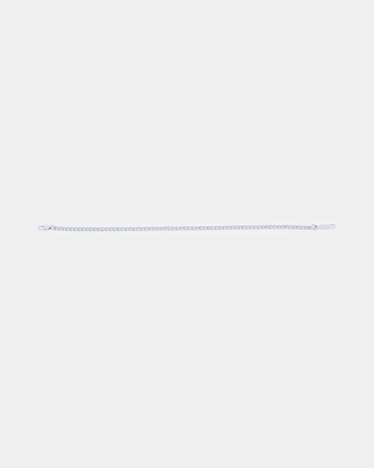 NXS 3mm Cuban Bracelet White Gold