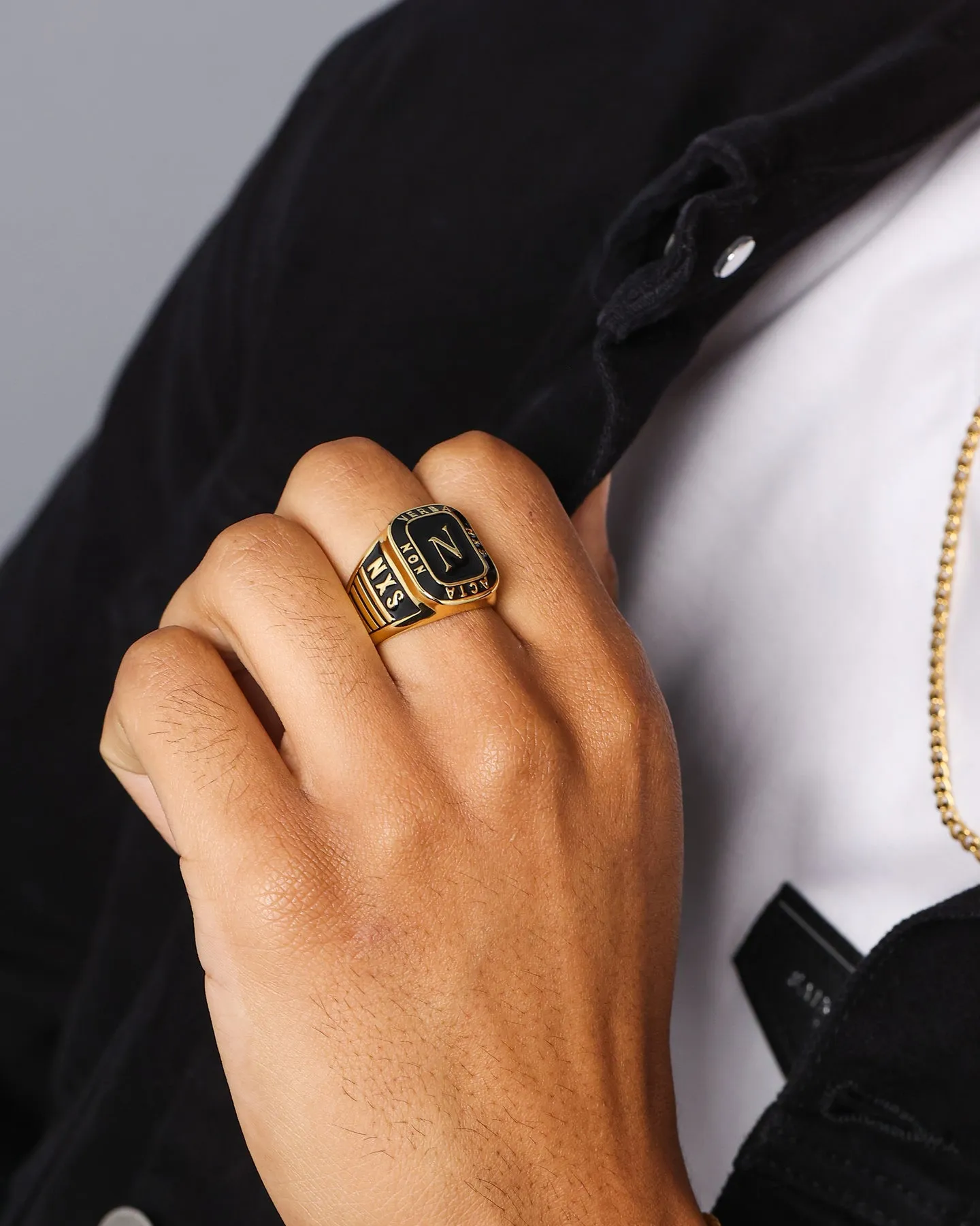 NXS Acta Non Verba Ring Gold