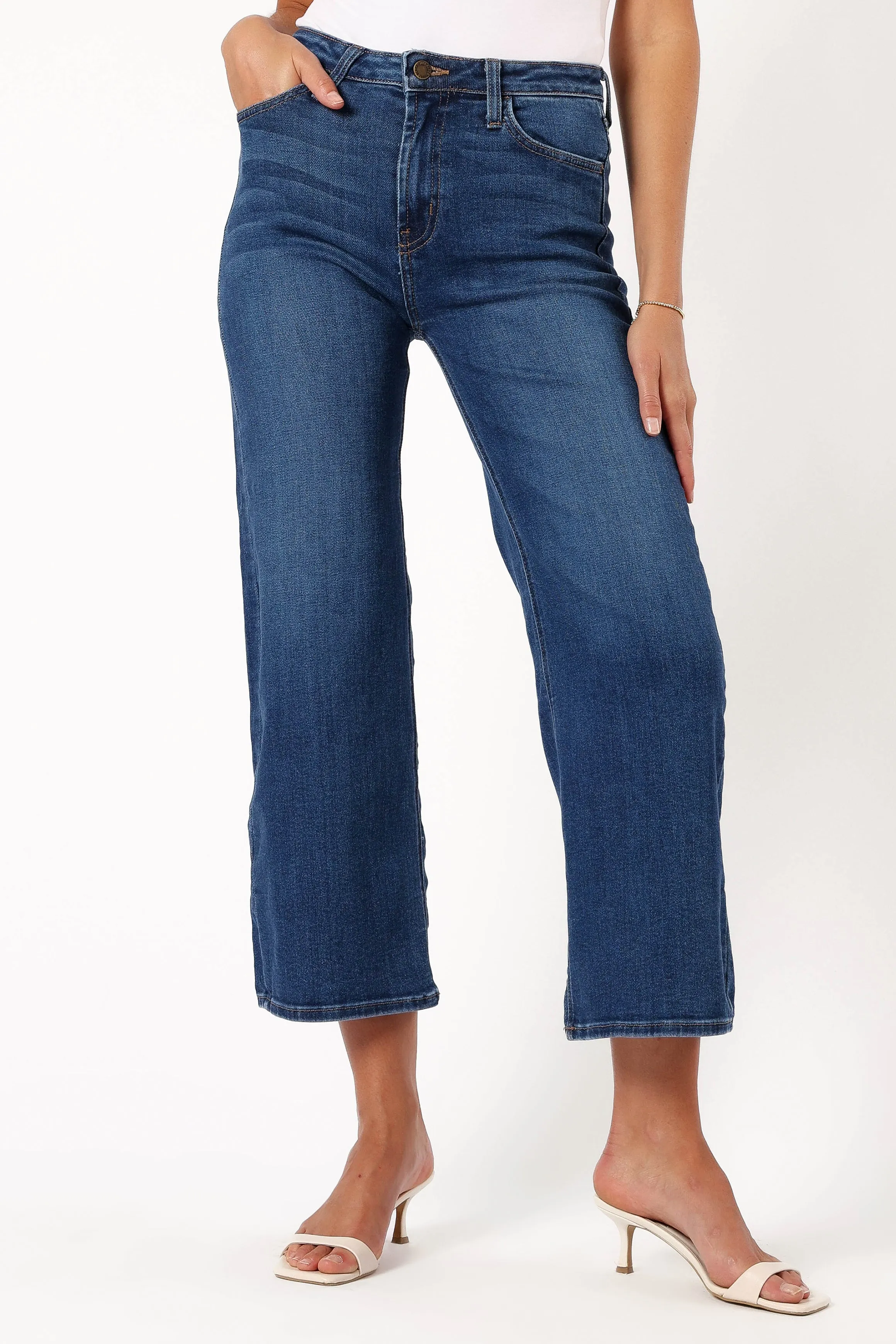 Otto Wide Leg Jean - Dark Denim