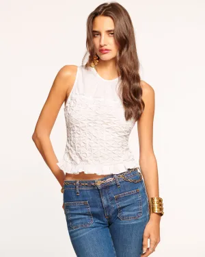 Paislee Poplin Tank Top