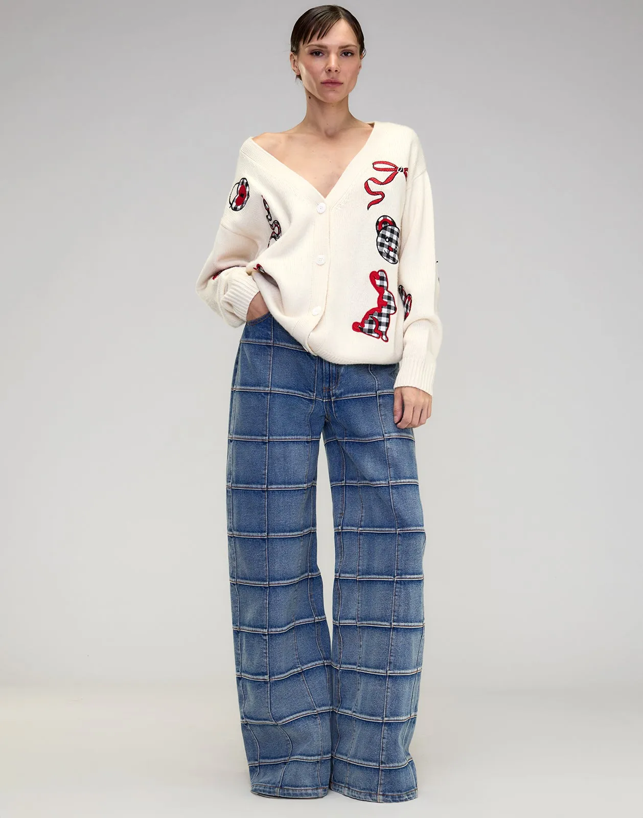 Playful Patchwork Cardigan