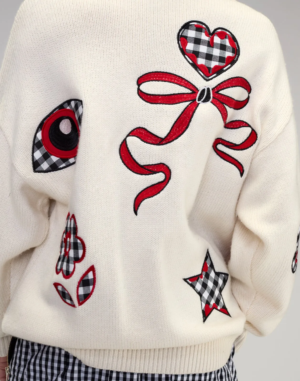 Playful Patchwork Cardigan