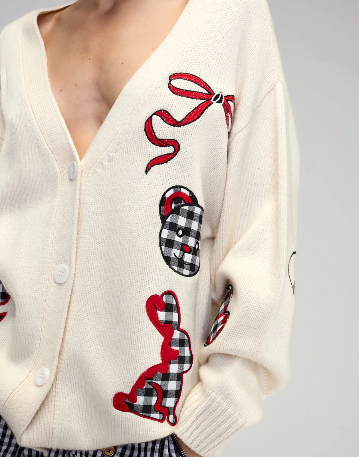 Playful Patchwork Cardigan