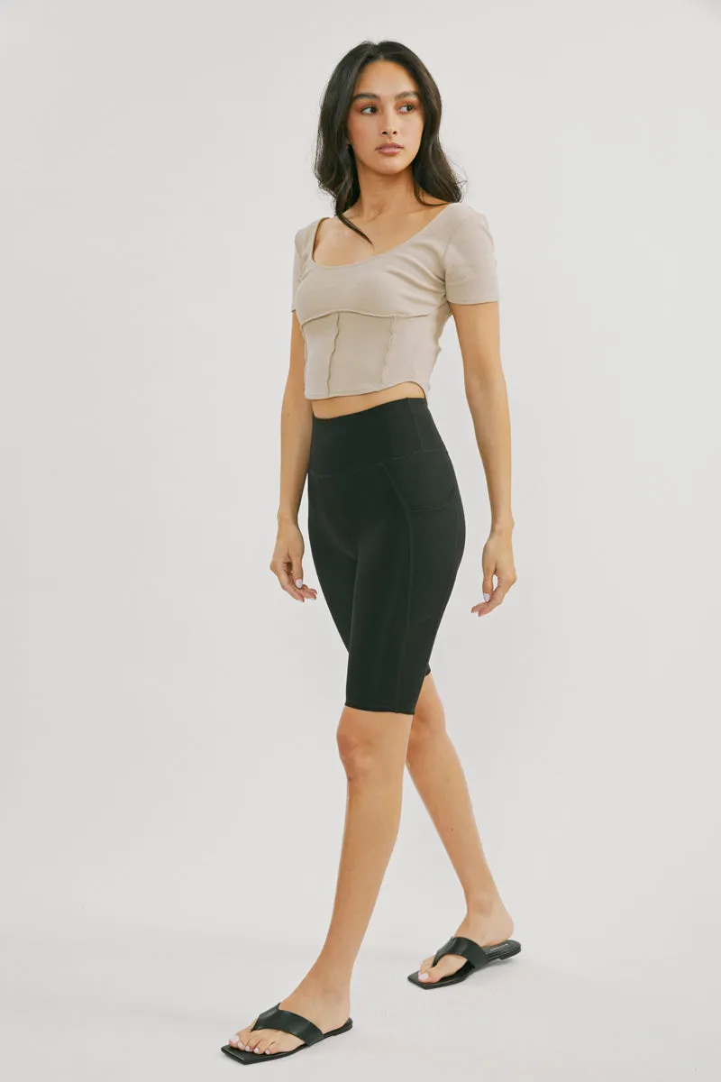 Porsha High Rise Active Shorts