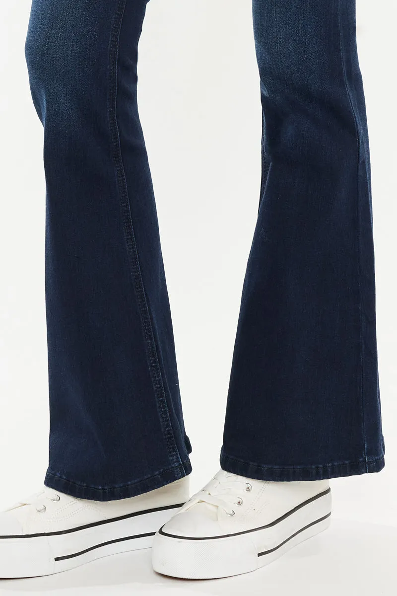 Prein Mid Rise Flare Jeans (Petite)