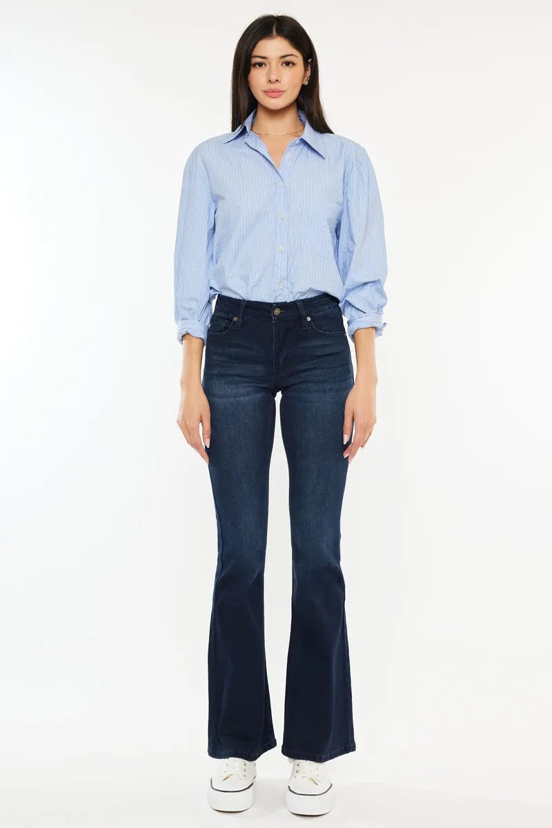 Prein Mid Rise Flare Jeans (Petite)