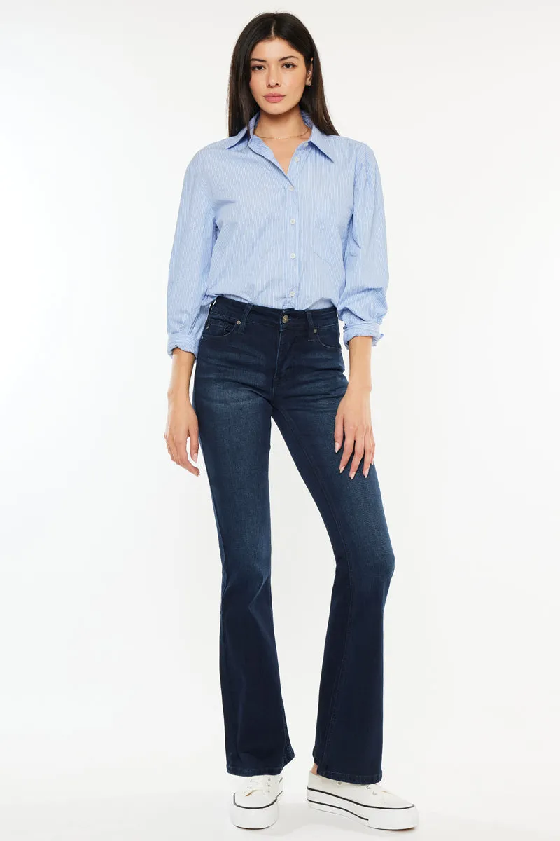 Prein Mid Rise Flare Jeans (Petite)