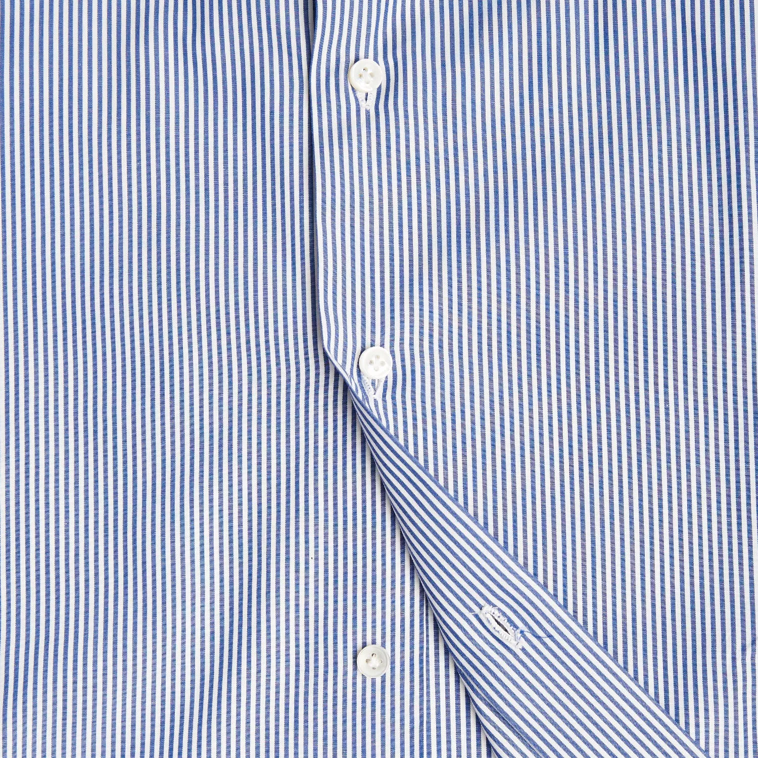 REGULAR WHITE AND BLUE STRIPED CLASSIC SHIRT