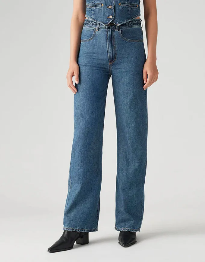 Ribcage Wide Leg Braided Jeans Big Yikes