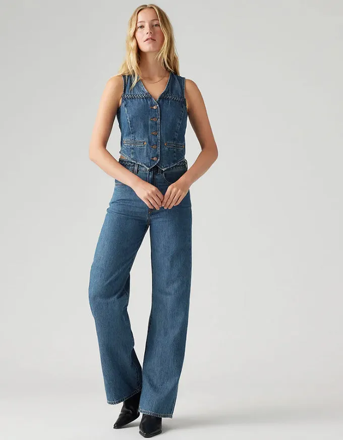 Ribcage Wide Leg Braided Jeans Big Yikes
