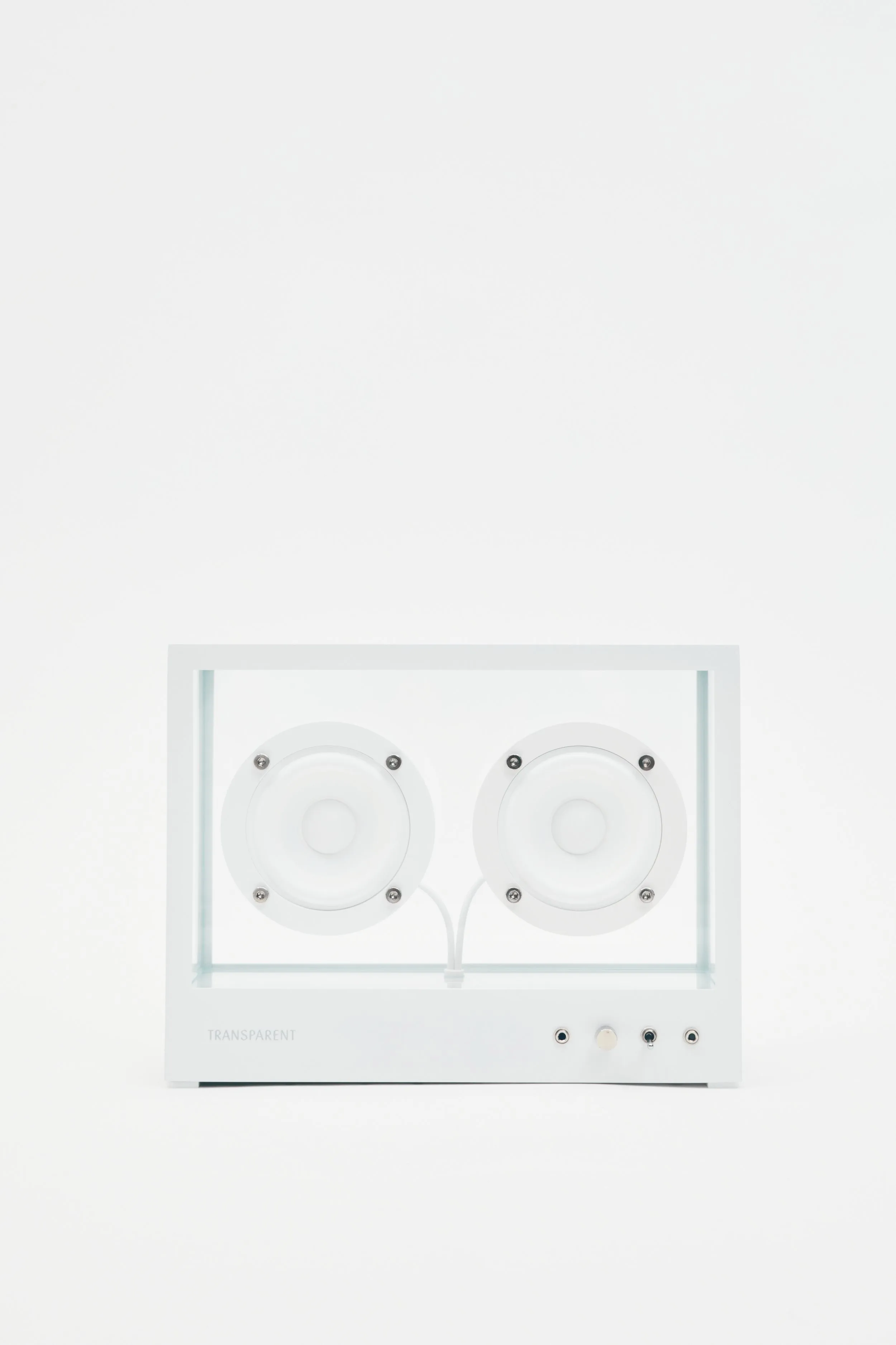 Small Transparent Speaker White