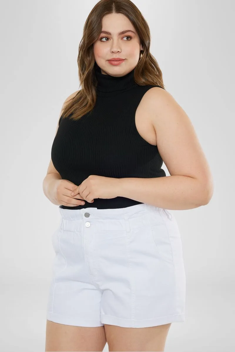 Soledad High Rise Paperbag Shorts (Plus Size)