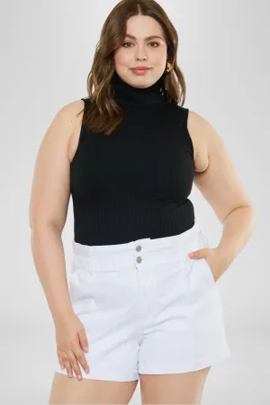 Soledad High Rise Paperbag Shorts (Plus Size)
