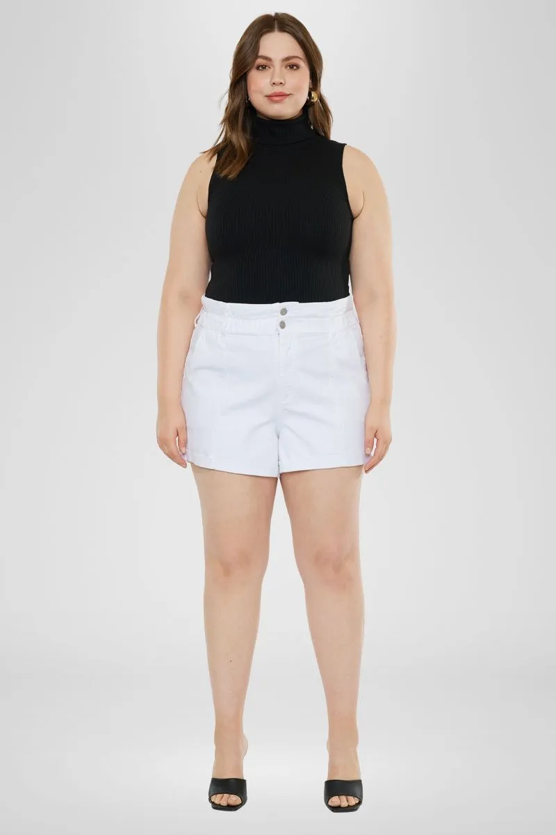 Soledad High Rise Paperbag Shorts (Plus Size)