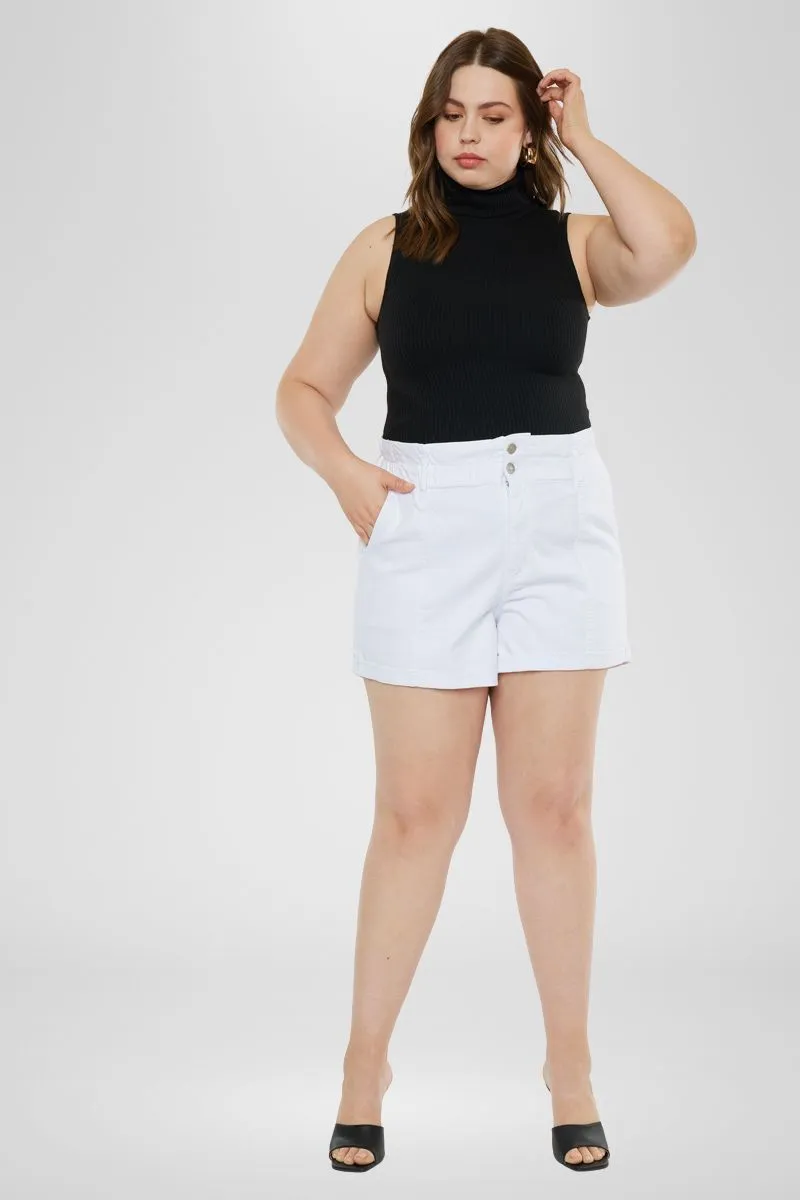 Soledad High Rise Paperbag Shorts (Plus Size)