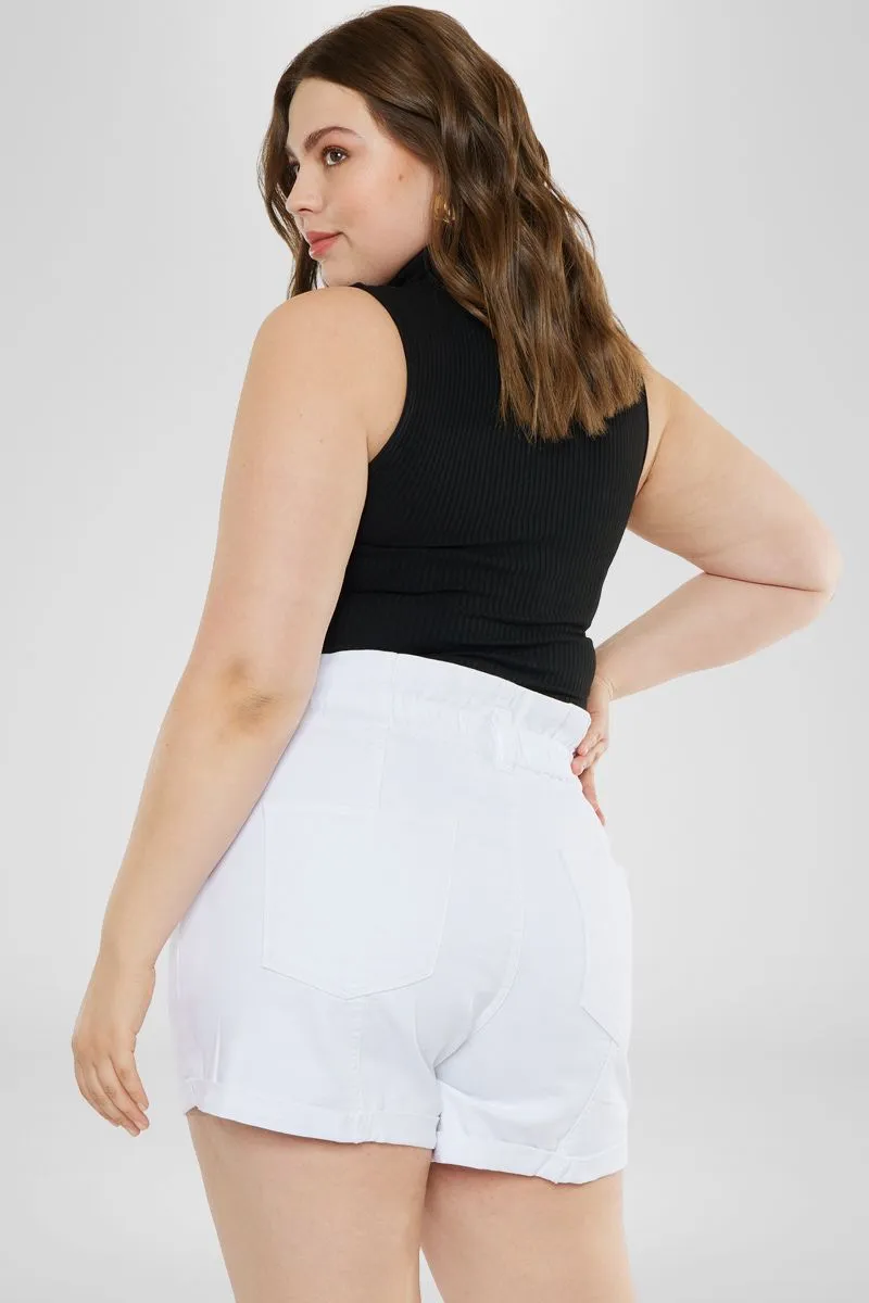 Soledad High Rise Paperbag Shorts (Plus Size)