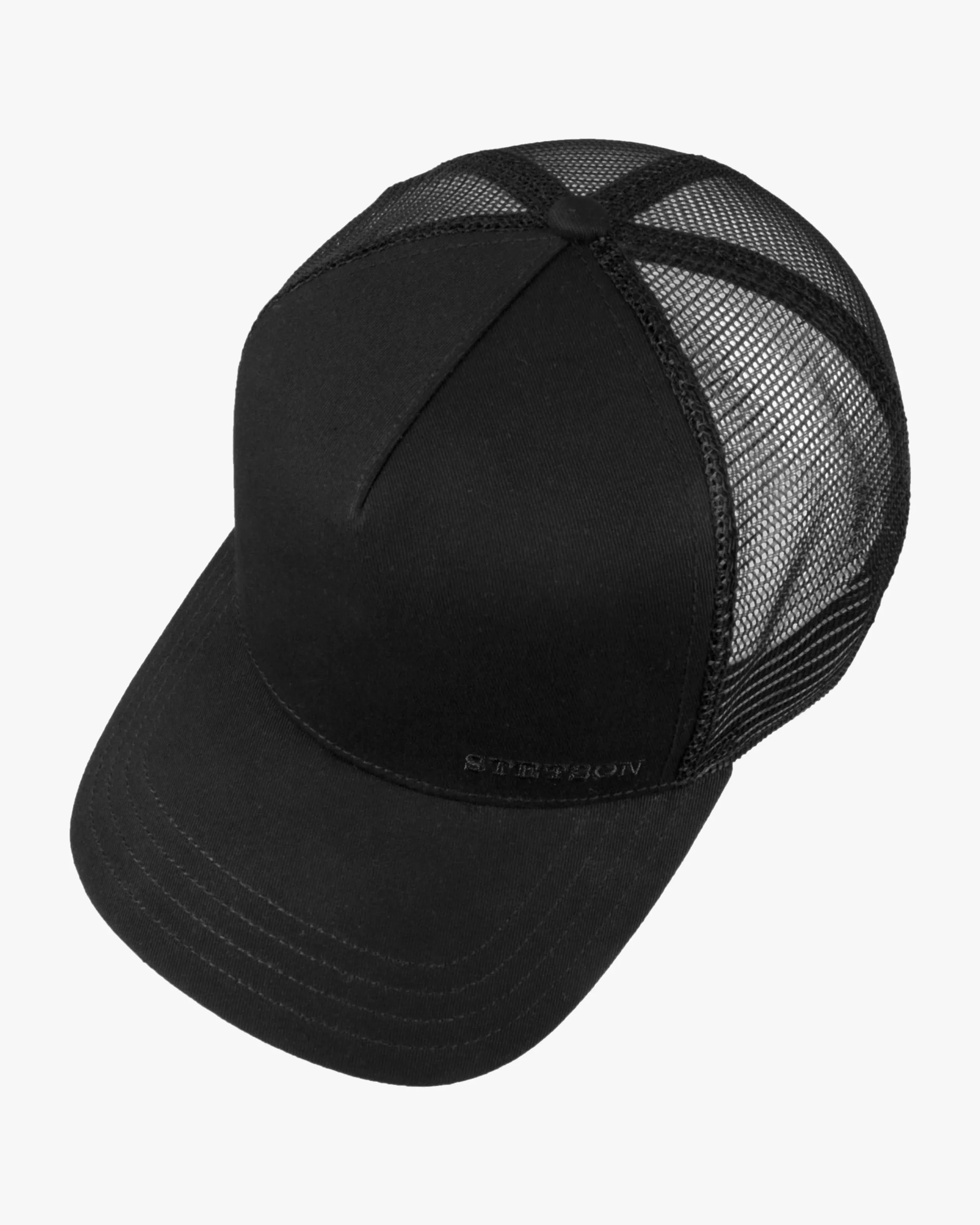 Stetson Cotton Trucker Cap - Black