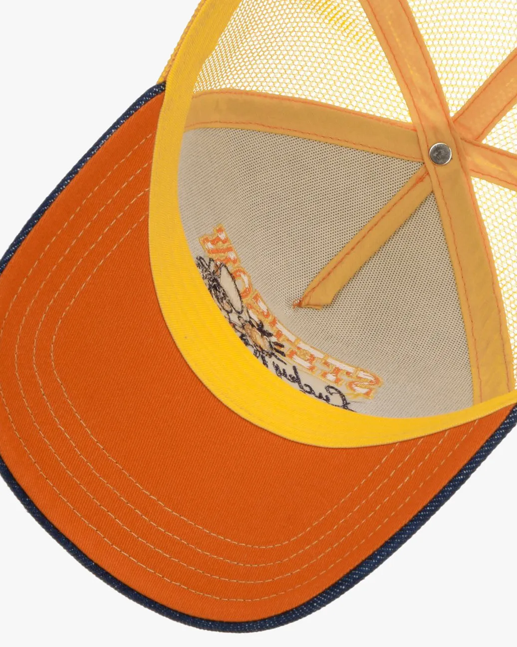 Stetson Lucky Miners Trucker Cap - Denim Blue / Off White