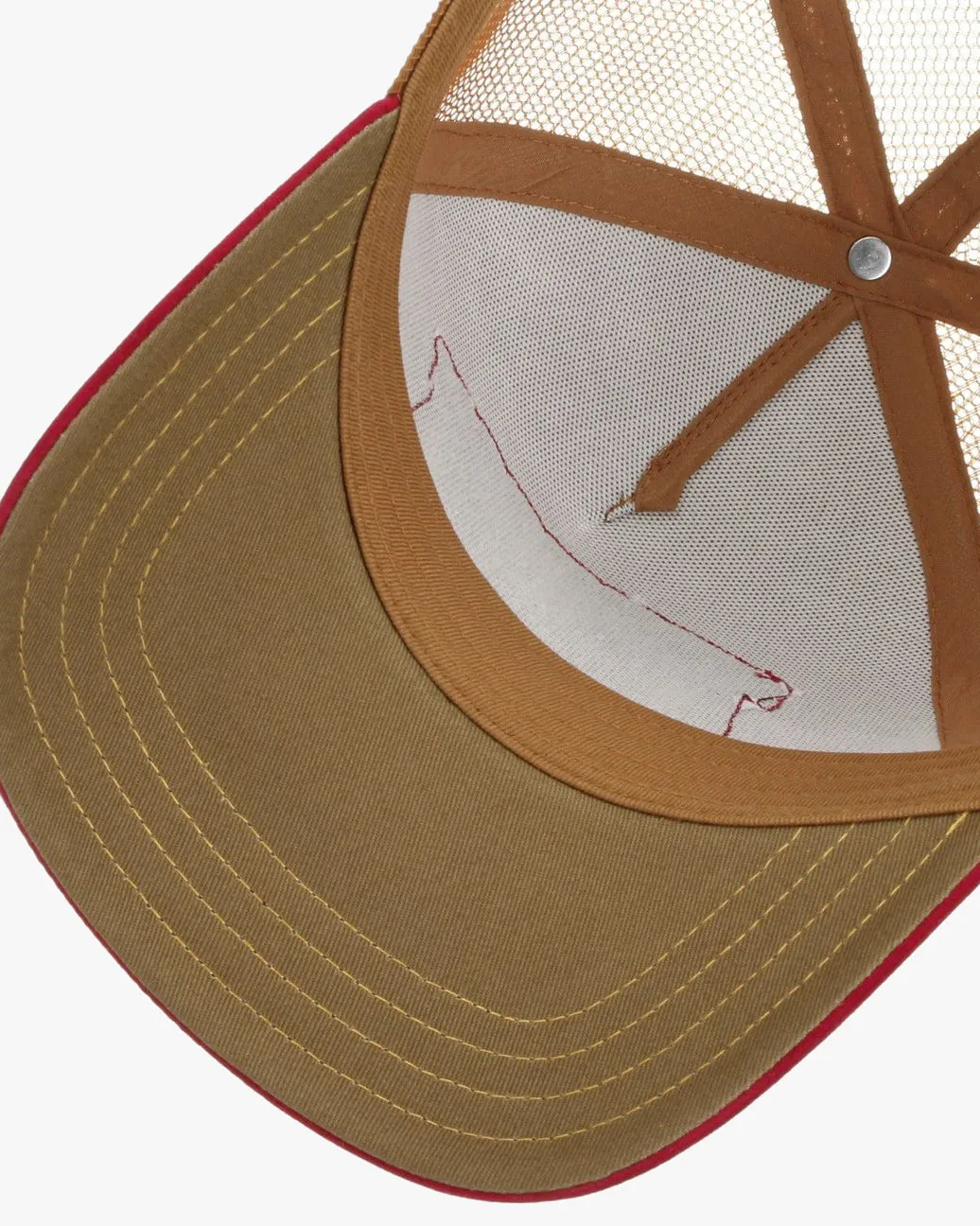 Stetson Rodeo Trucker Cap - Wine / Beige