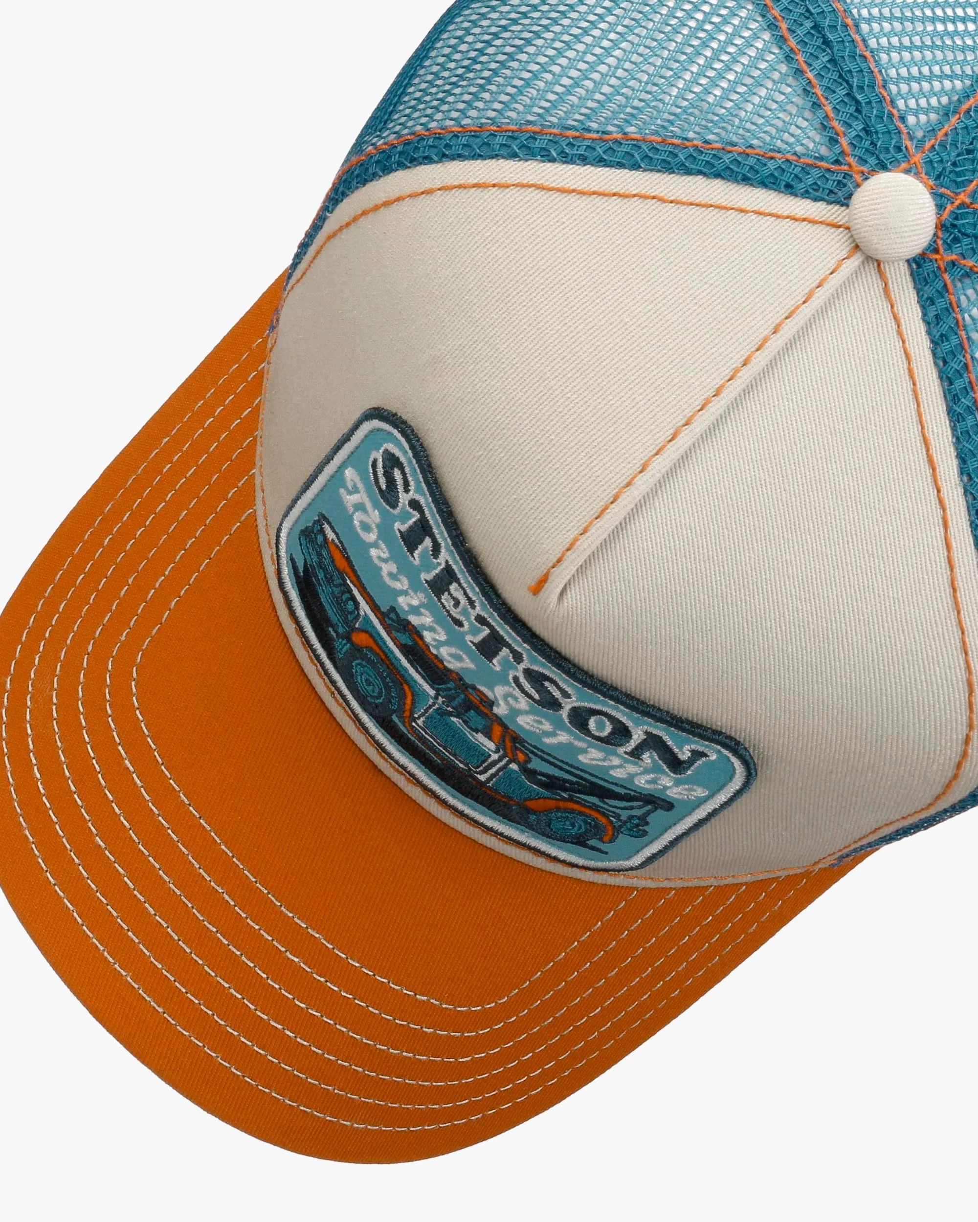Stetson Stetson's Garage Trucker Cap - Orange / Sand