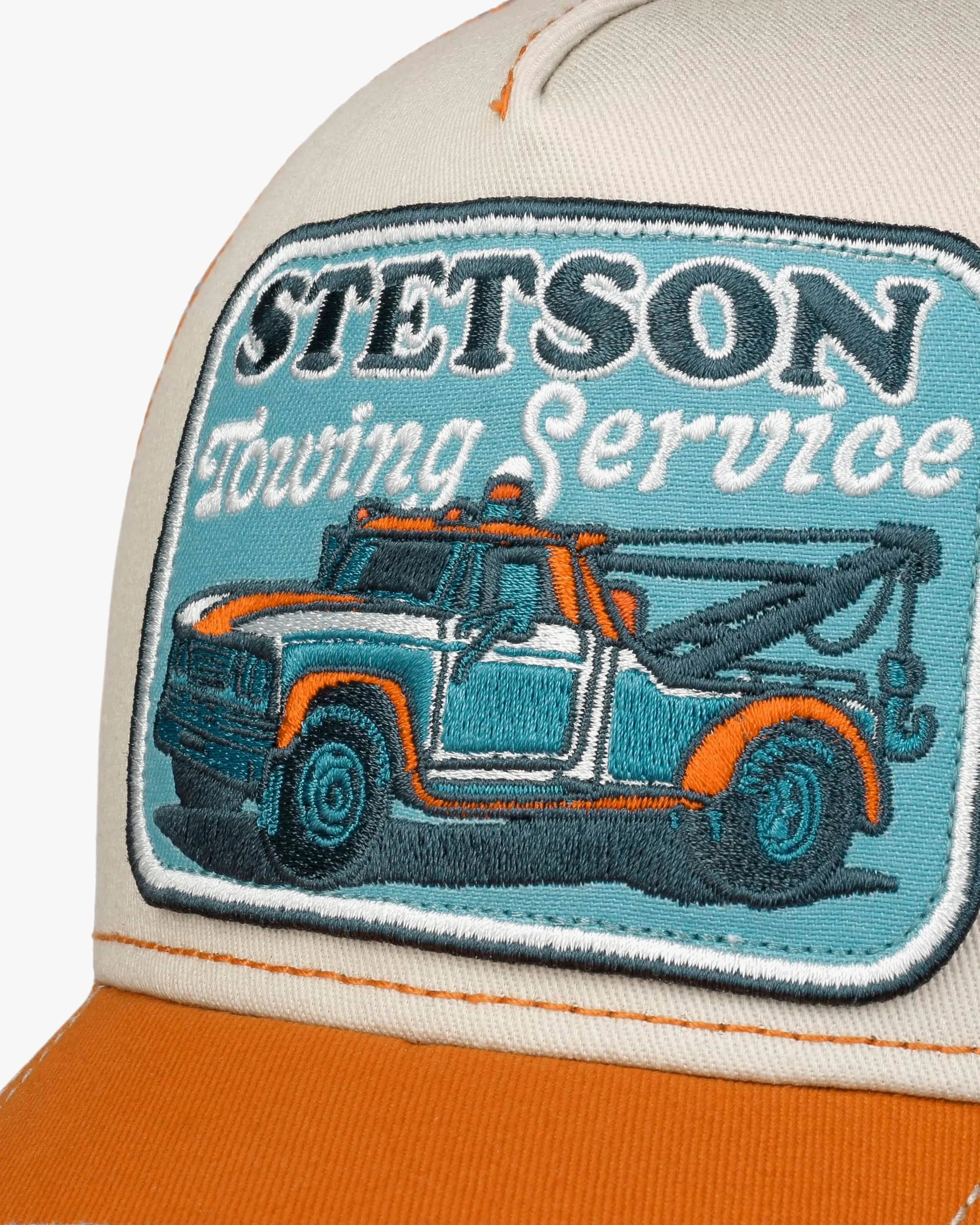 Stetson Stetson's Garage Trucker Cap - Orange / Sand