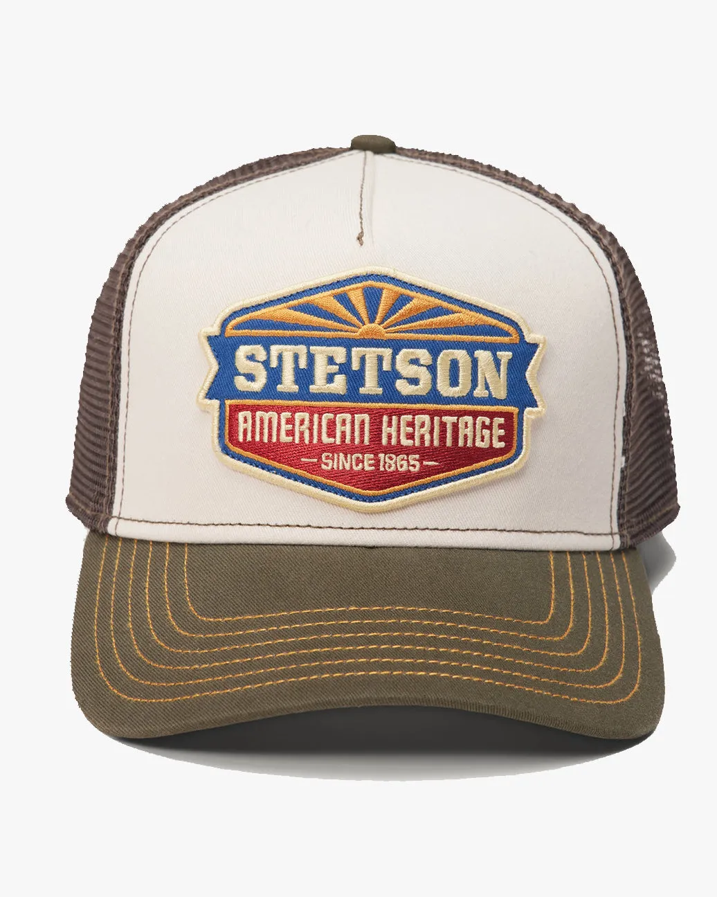 Stetson Sun Trucker Cap - Green / White