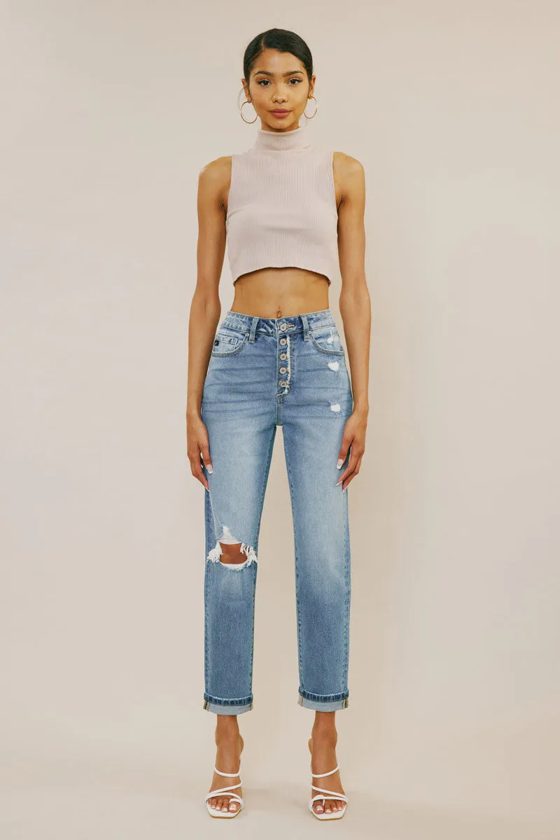 Stormi High Rise Mom Jeans