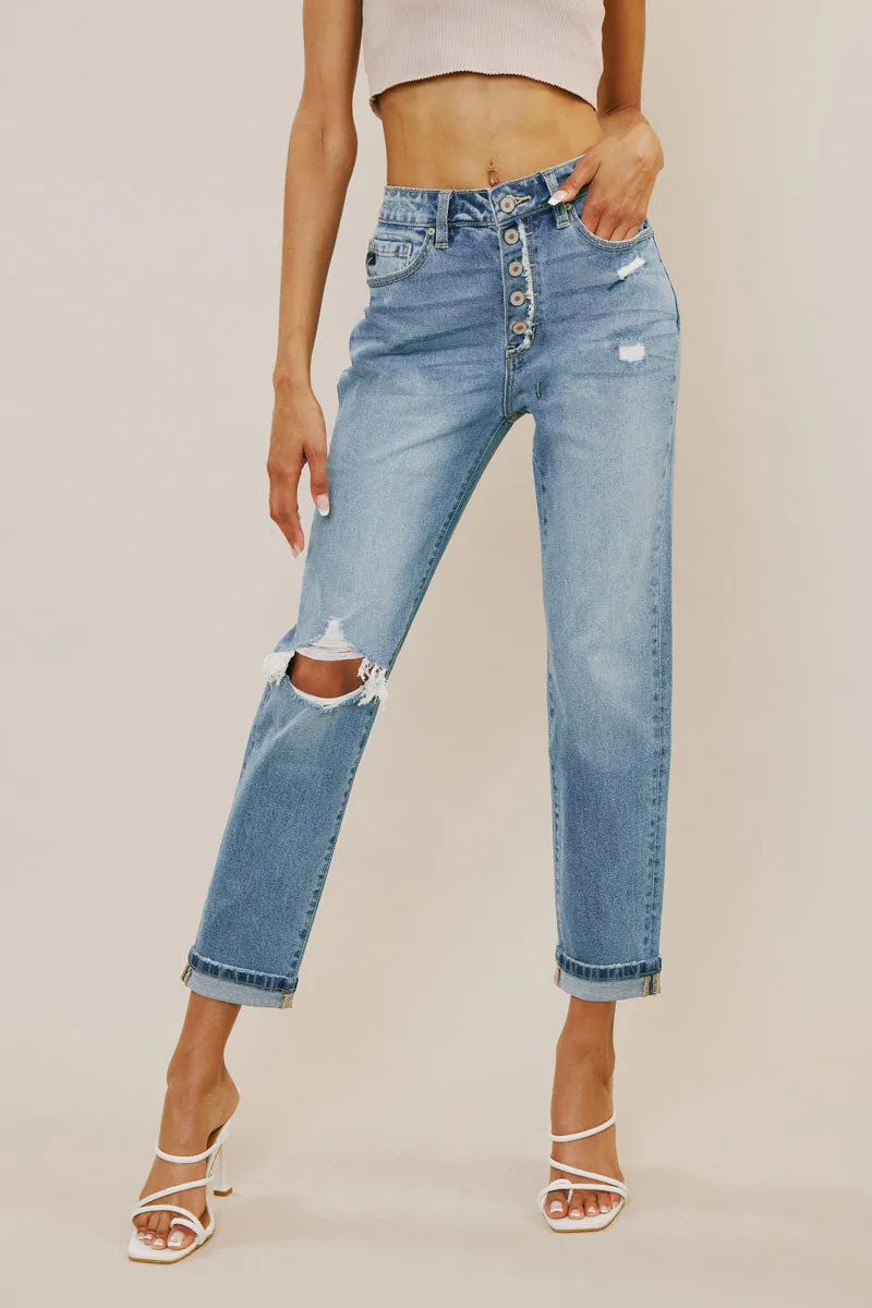 Stormi High Rise Mom Jeans