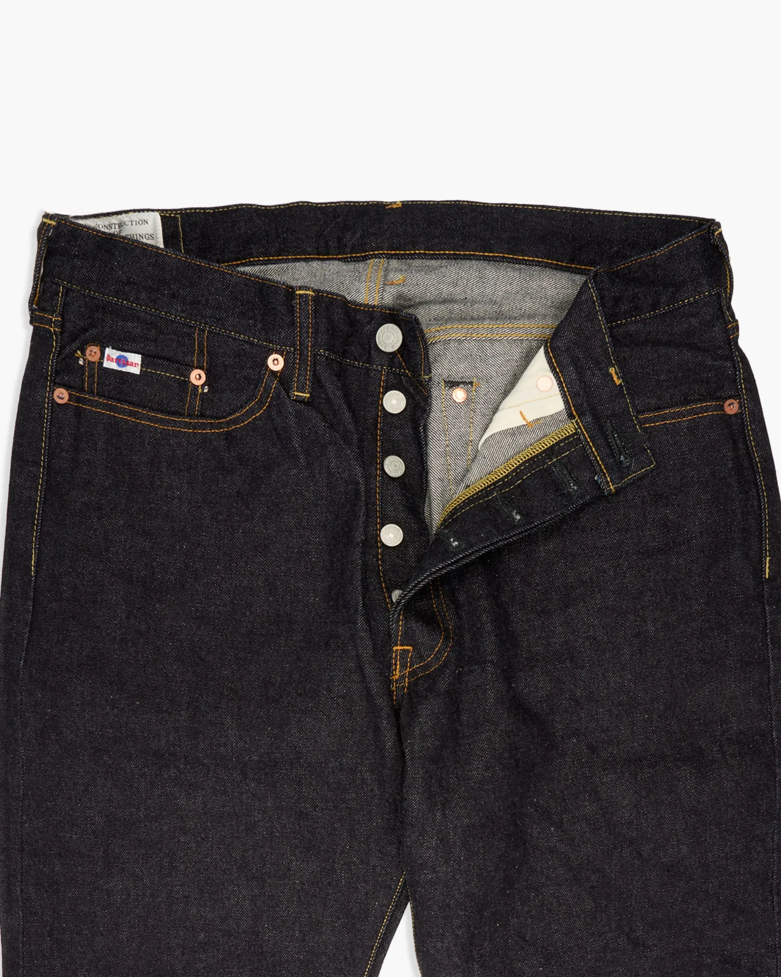 Studio D'Artisan SD-100 15oz Selvedge Tapered Mens Jeans - Onewash