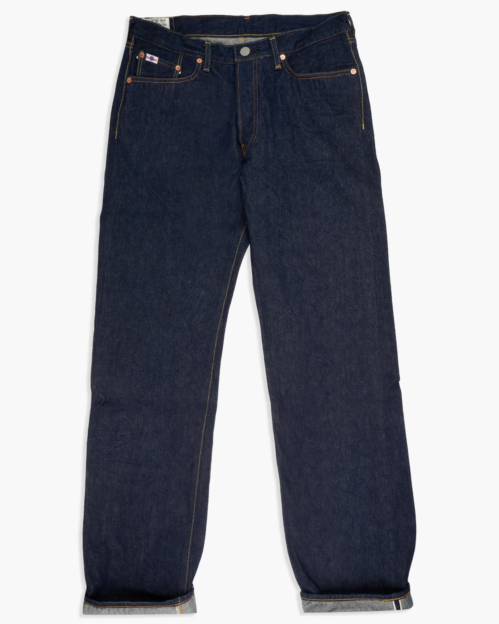 Studio D'Artisan SD-801 15oz Natural Indigo Selvedge Regular Straight Mens Jeans - Onewash