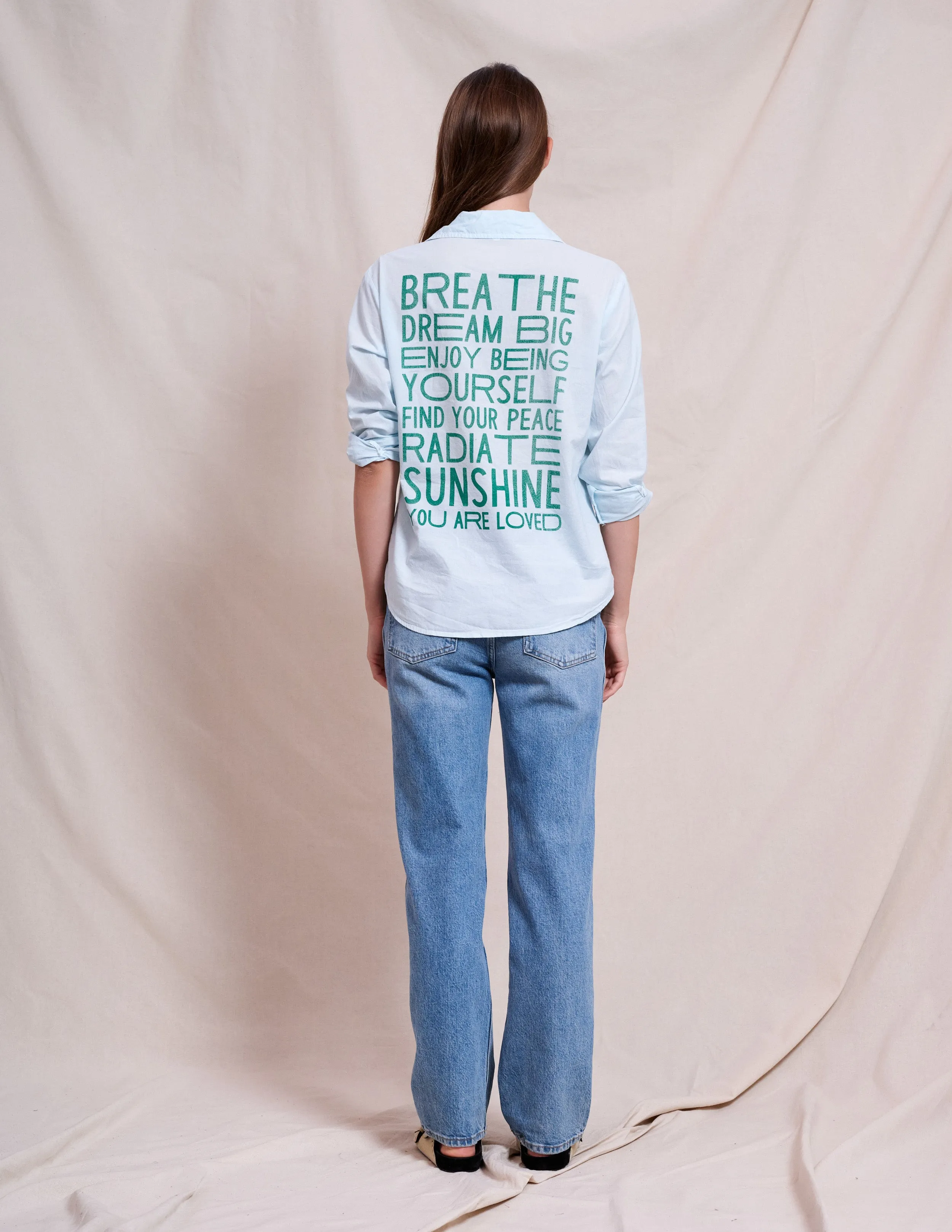 Sundry Motivation Classic Shirt in Icicle