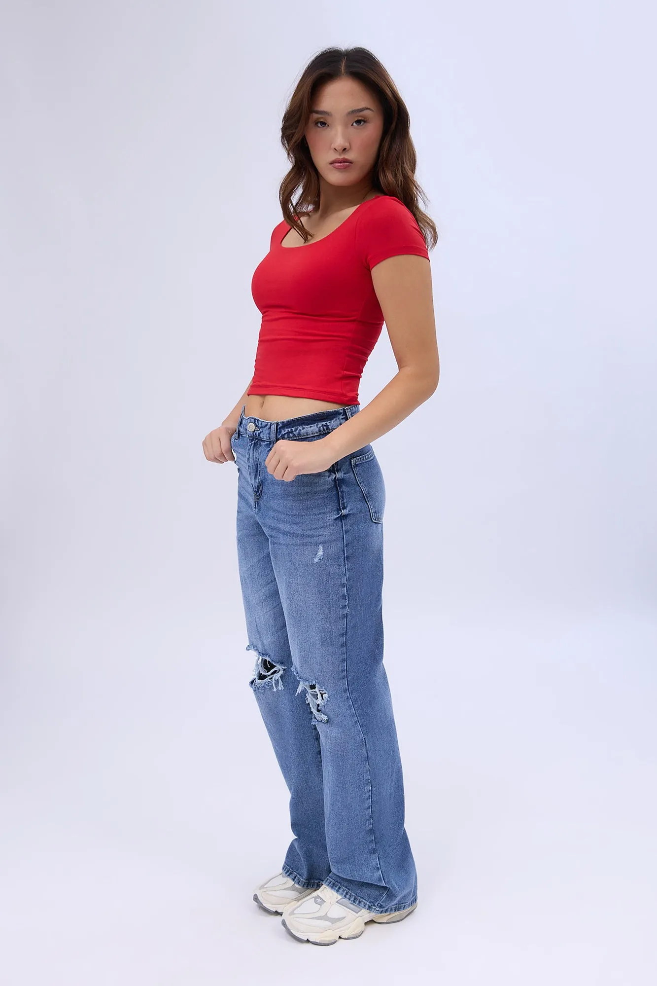 Super High Rise Wide Leg Jeans